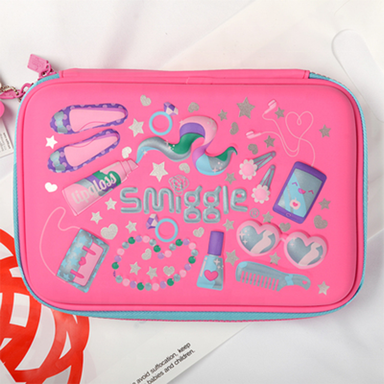 Модный персонализированный EVA Smiggle 2 боковой пенал оптом, милые вместительные пеналы с принтом фруктов