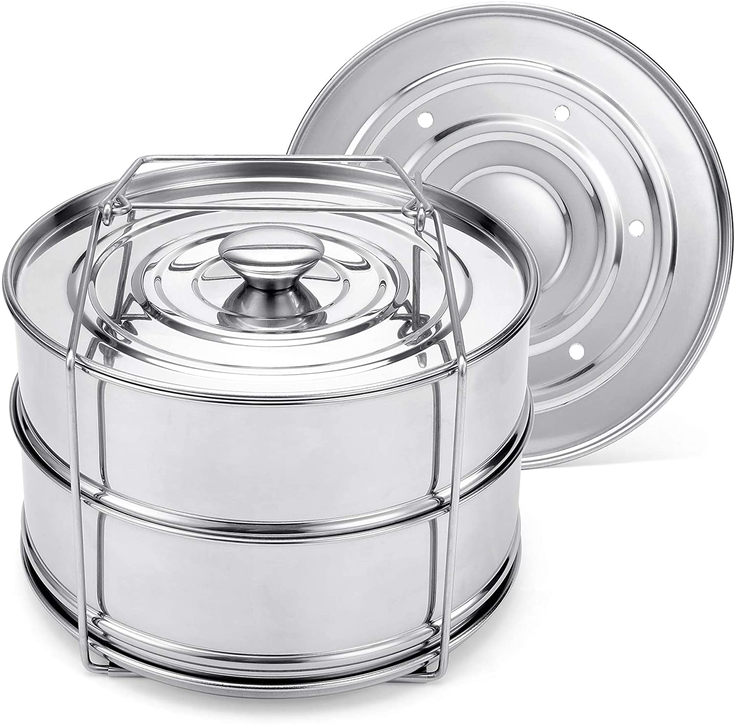 Factory Wholesale Stainless steel Instant Steamer Pot For Pressure cooker 6qt