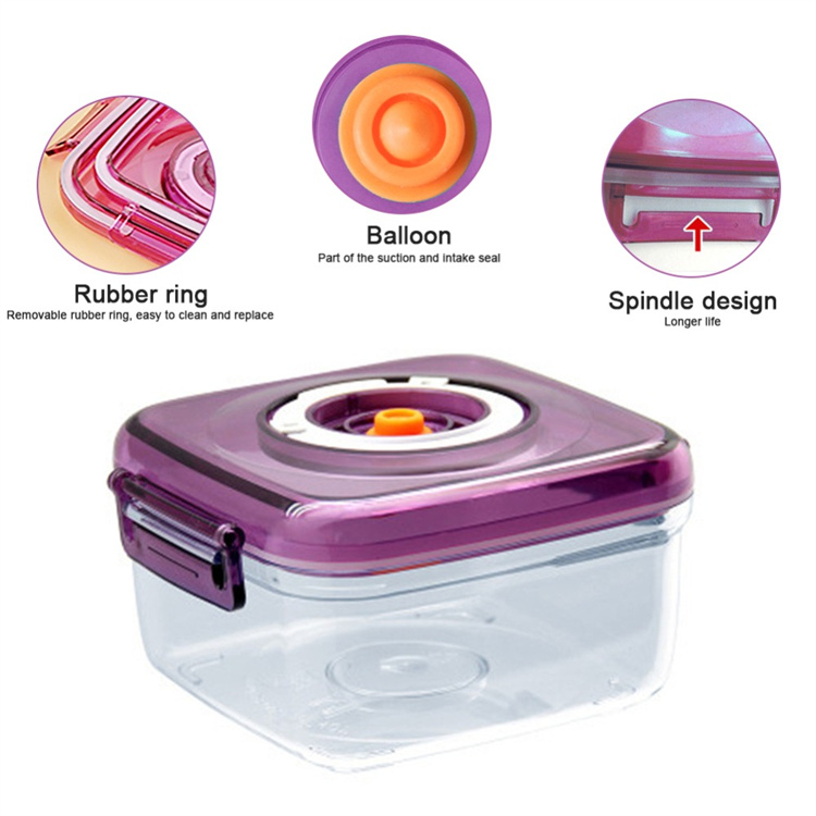 Vacuum Food Sealer Cover Kitchen Instant Fresh Crisper Fruit Preservation Food Fresh Keeping Wrap Reusable Wrap Seal Lid Cover