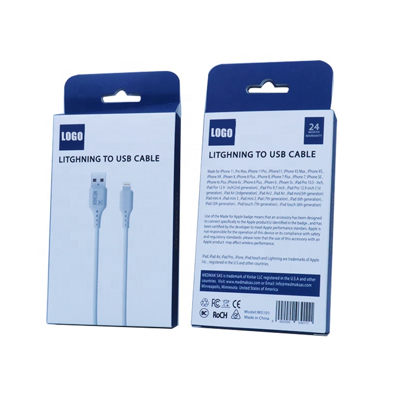 New Electronic Products Packaging Box Usb Data Charging Cable For Data Line Cable