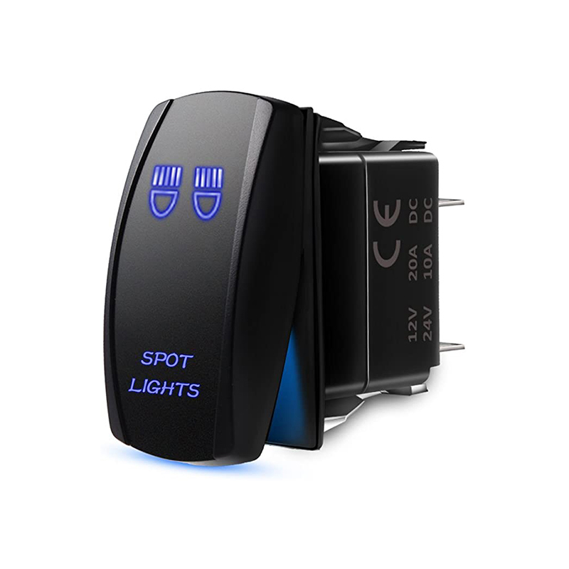 12 v перекидной переключатель 5 Pin вкл/выкл кнопка подсветкой AC/Dc 12 V 24 V Кулисные Переключатели со светодиодной подсветкой для морской автомобиль лодка автобус