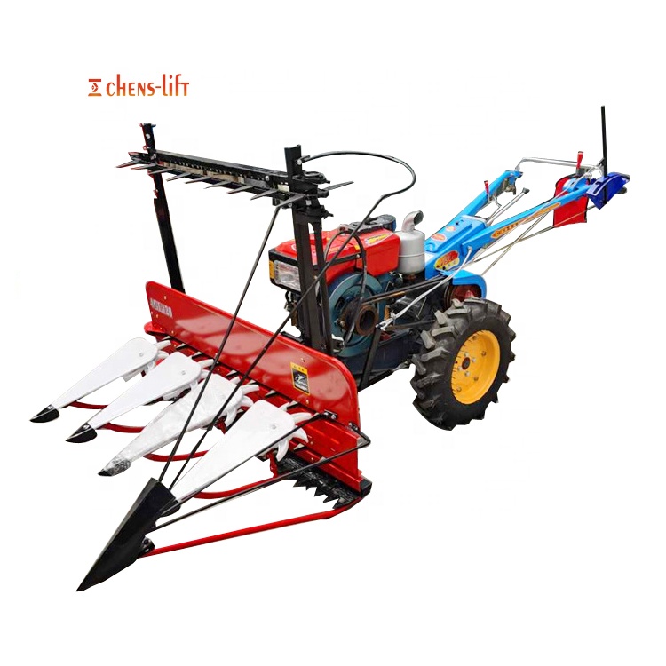 Tractor mounted high efficiency wheat reaper rice harvester