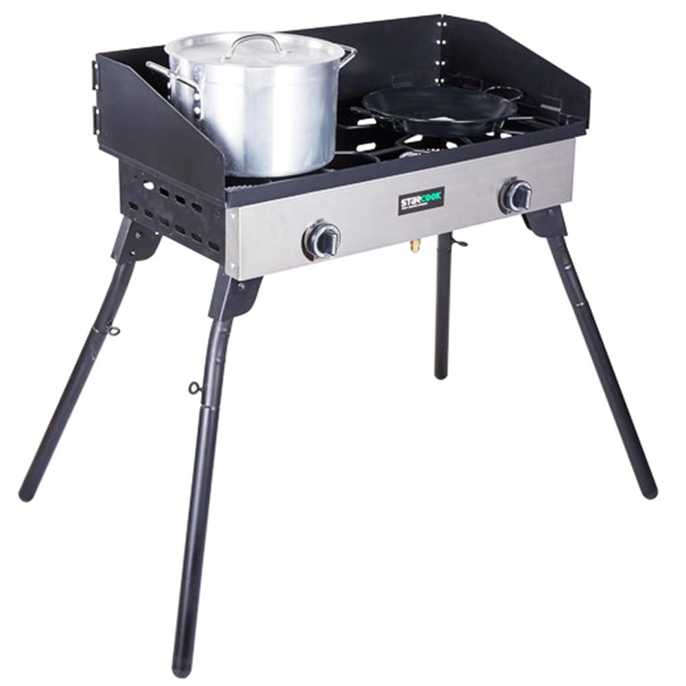 Foldable 2 Gas Burner Explore Gas Cooker Outdoor Cooking Appliance