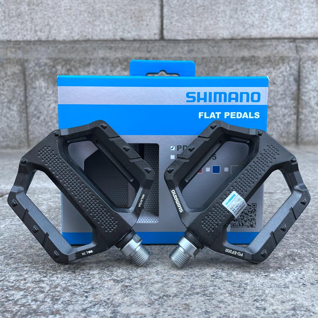 SHIMANO PD EF202 MTB обувь на плоской подошве для езды на велосипеде на каждый день для верховой езды горный велосипед из алюминиевого сплава педали черный PD-EF202 поставляется в оригинальной коробке