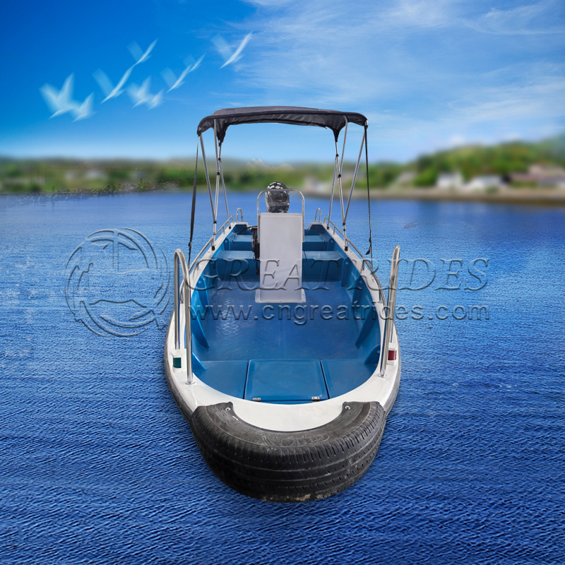 4.8M Fiberglass Fishing Boats 15.8Ft Speedboats High Quality Factory Direct Wholesale Rowing Boats