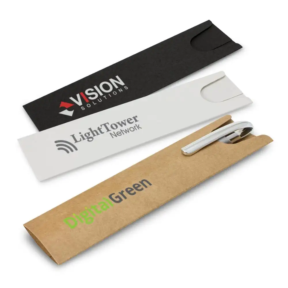 Ball Point pen packing materials Cardboard pen sleeve,eco paper pen packing sleeve cardboard