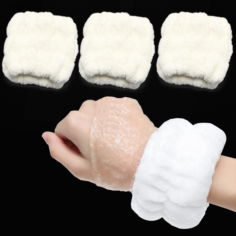 Наручные спа washband микрофибры наручные полотенце для мытья посуды резинка для мытья лица впитывающий водонепроницаемый Scrunchies