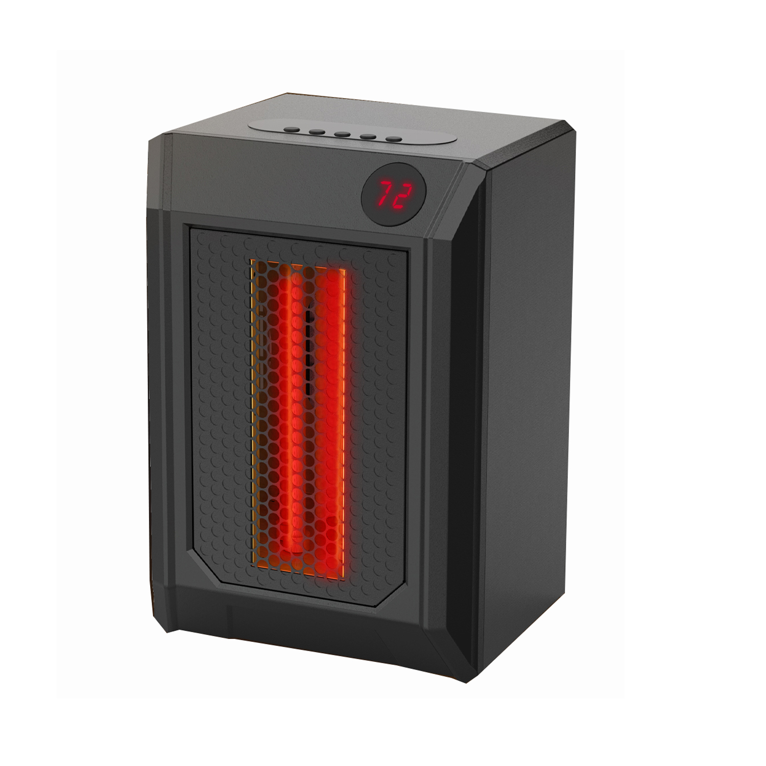cETLus 750W 1500W Electric Portable Air Home Indoor Space Living Room Bedroom Cabinet Infrared Heater With Digital Readout