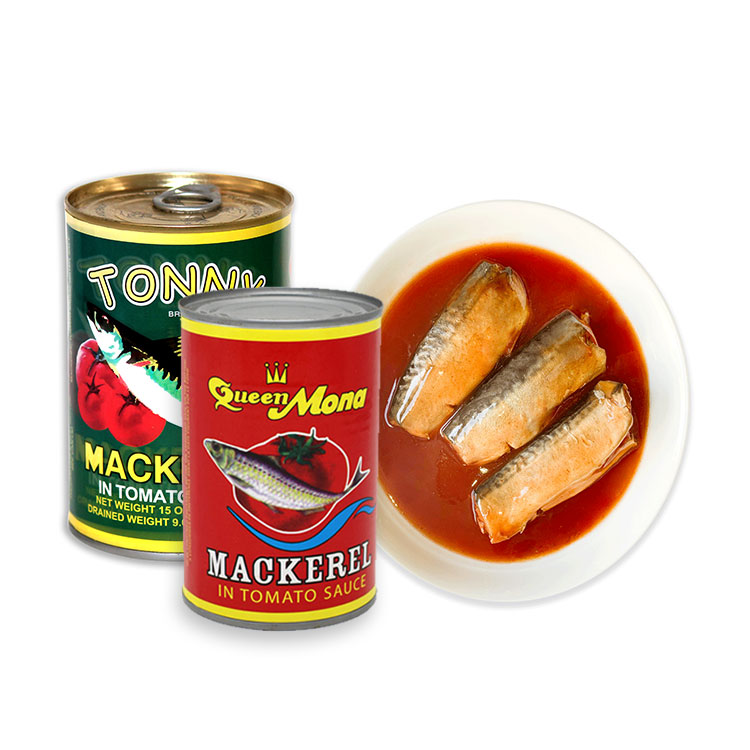 Good quality 425g Canned mackerel fish in tomato sauce and in brine with lower price