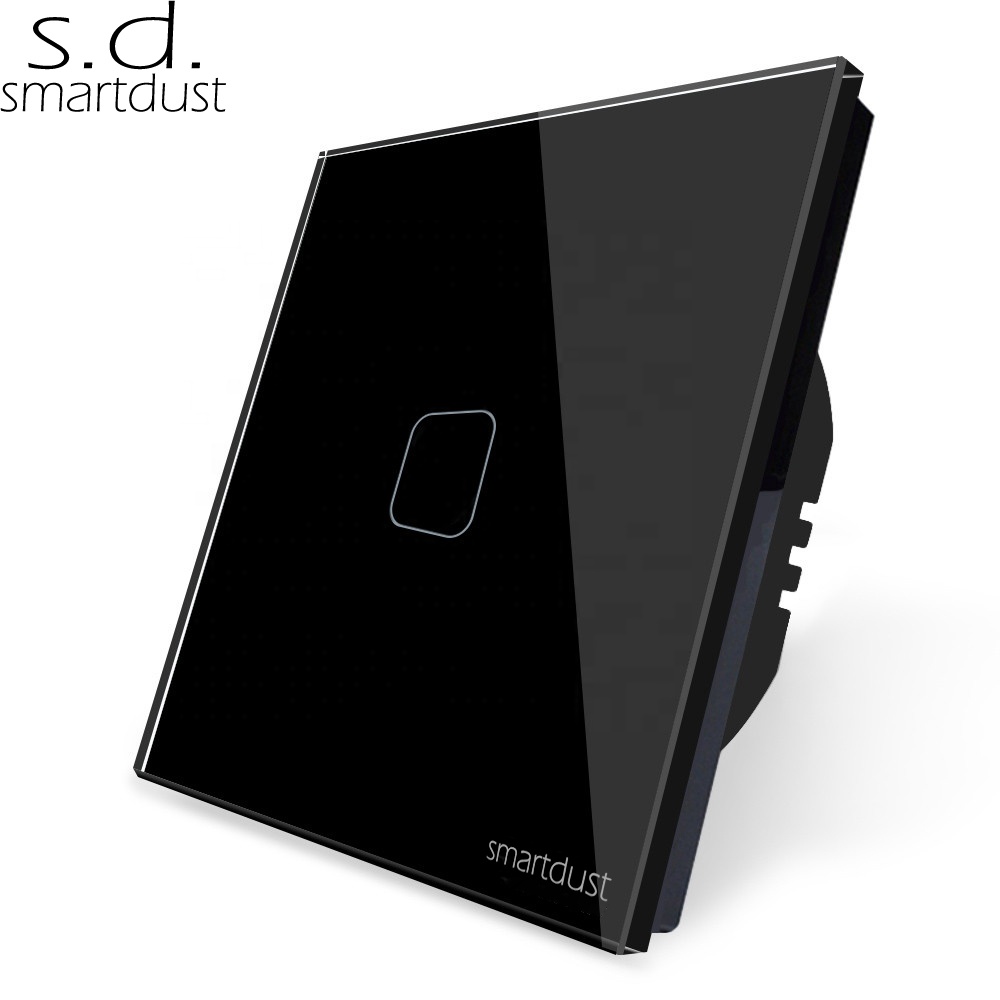 Smartdust вилла прерыватель Tactil 2 способ 1 Gang touchswitcher стеклянная панель сенсорный экран диммер настенный выключатель света «умный дом» сенсорный выключатель