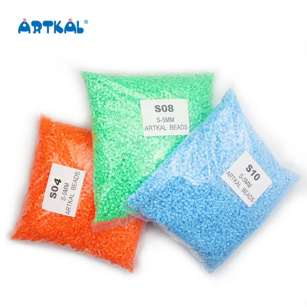 Горячие продать S-1kg Artkal плавкий предохранитель бисер Perler бисер 200 + цветов Хама бусины