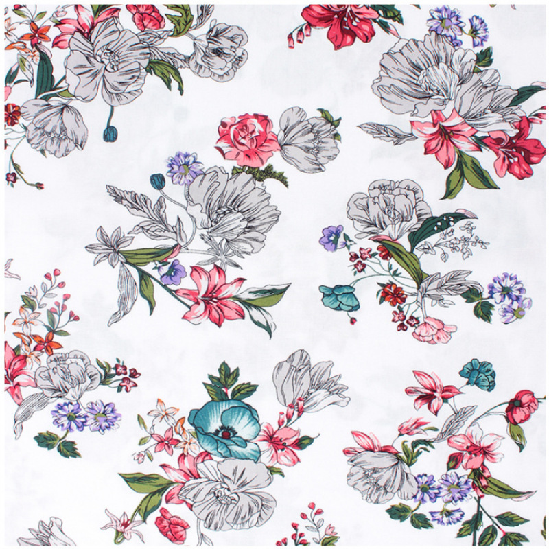 2021 hot sell rayon Challis 30*30s rayon fabric Plain design heavy 100% rayon viscose woven printed fabric