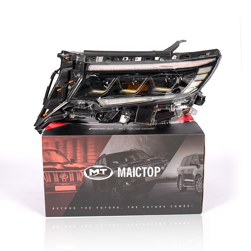 Maictop автомобильные аксессуары запасные части светодиодные фары для landcruiser prado 2008-2017 обновление 2018-2021 fj150 prado 150