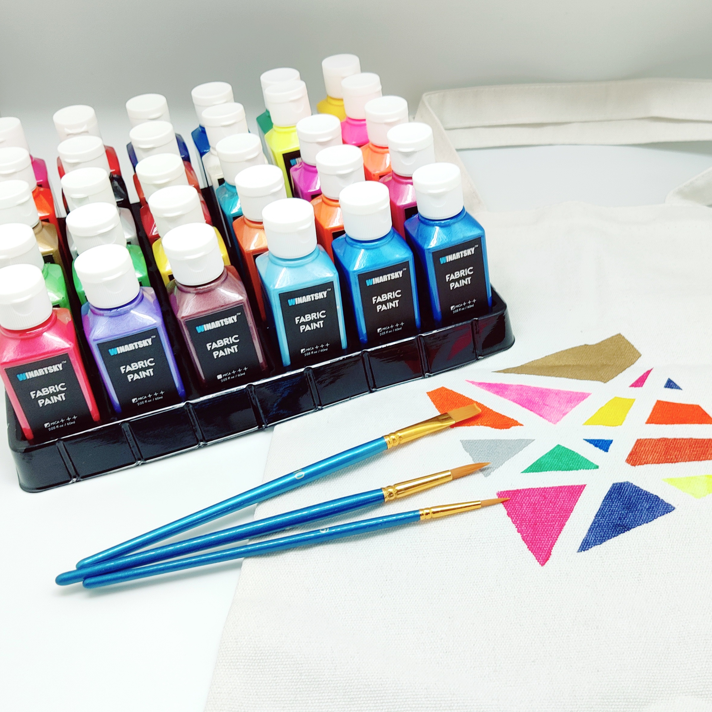 30 Colors Soft Fabric Paint , 60ML each
