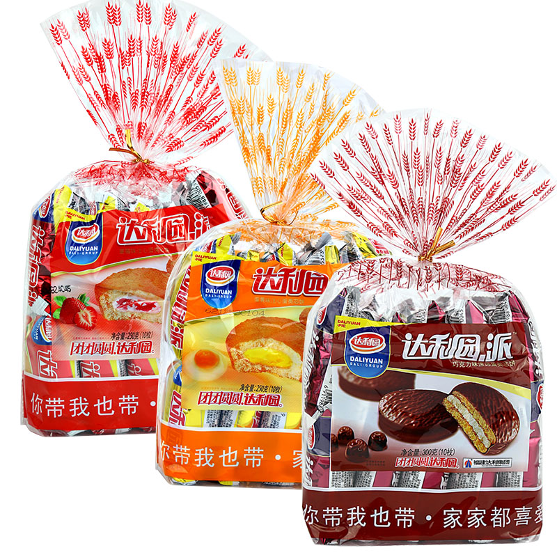 Шоколадный яичный пирог Daliyuan 250 г, клубничный сэндвич-пирог