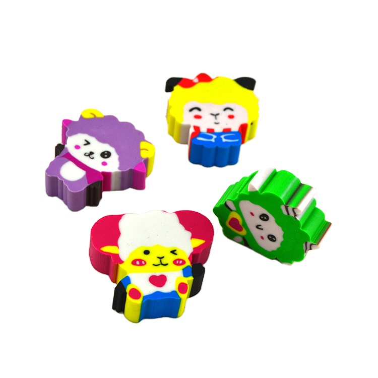 supply TPR eraser manufactory OEM rubber 3D cute pencil eraser for kids