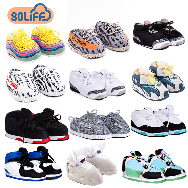 Оптовая продажа, домашние плюшевые тапки Yeezy, мужские домашние тапки Yeezy, тапки, тапки
