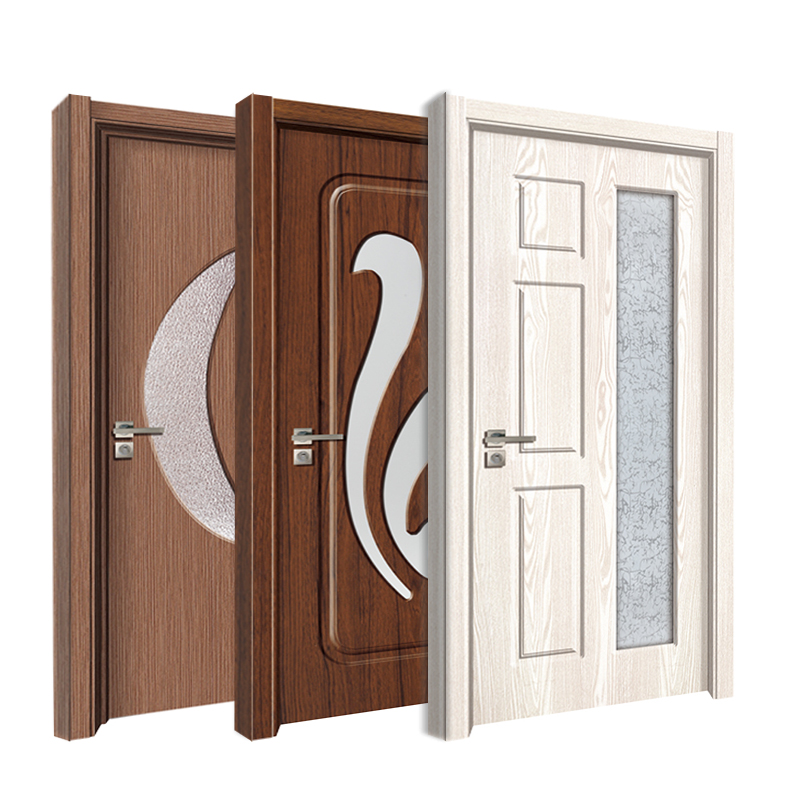 Китай, ПВХ мембранный пресс MDF, стеклянная дверь