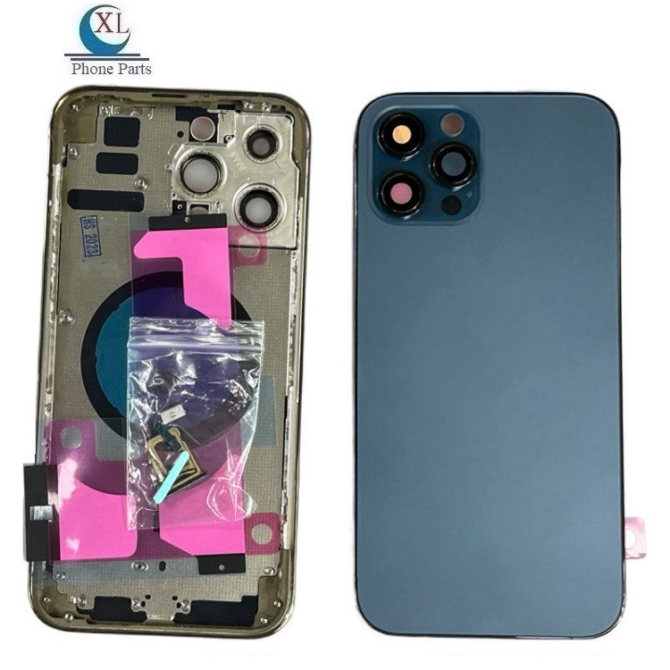 Оптовая продажа, Заводские корпуса для мобильных телефонов для iPhone 11 12 13 14 Pro Max 12 13 Mini 14Plus Xr X Xs чехол на дверь батарейного отсека + ключи