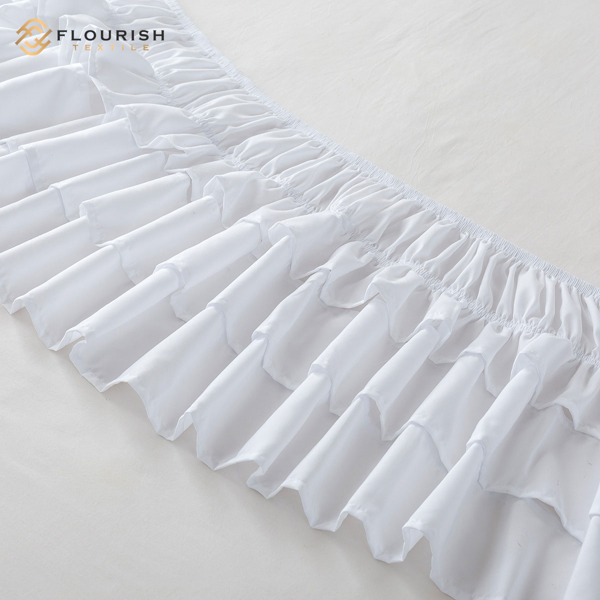 Flourish OEM/ODM High Quality Bed Skirt Wholesale Fitted Sheet Bed Skirt for hotel and home new design