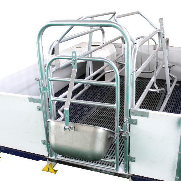 Pig farm swine pen and stall equipment open farrowing crate for sow use