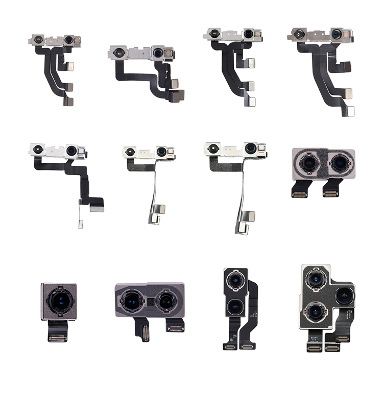OEM Rear Back Camera Front Camera with Proximity Sensor Flex Face ID for iPhone 6 6S 7 8 Plus X XR XS 11 12 Pro Max 12 Mini