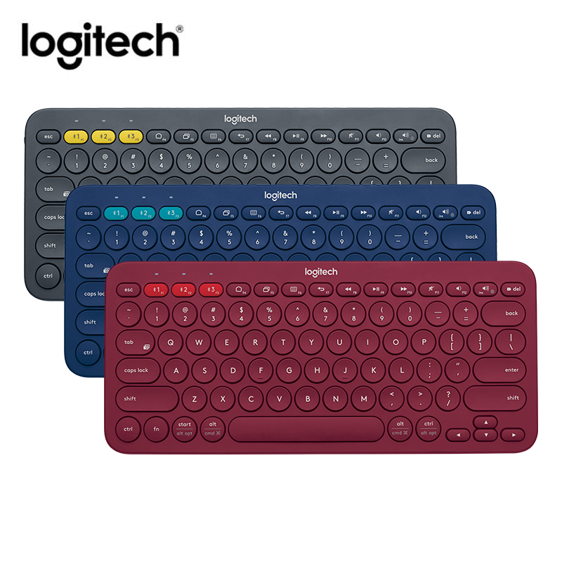 Ультратонкая мини-клавиатура Logitech K380 с несколькими устройствами, бесшумная клавиатура с ПК и ноутбуком