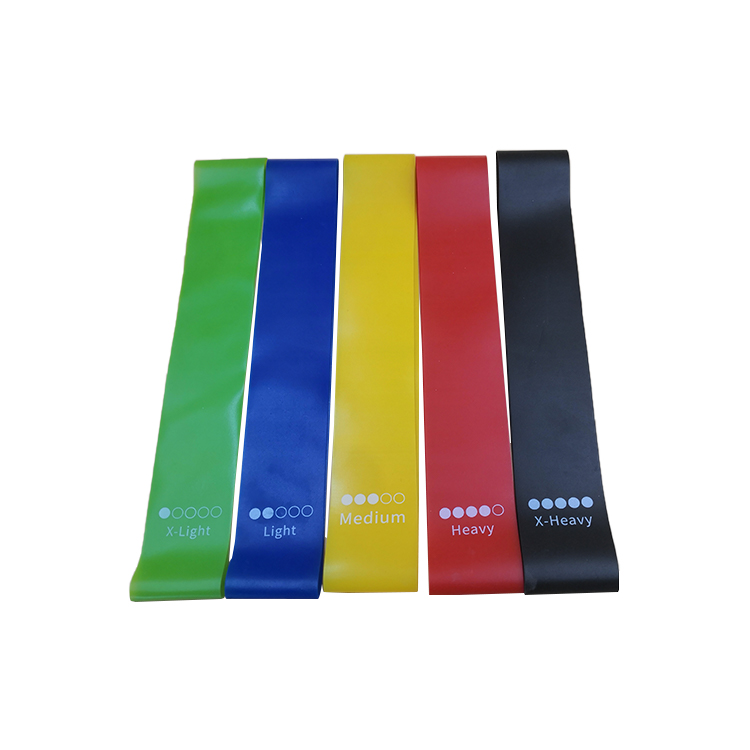 Factory supply attractive price natural latex rubber resistance workout bands fitness