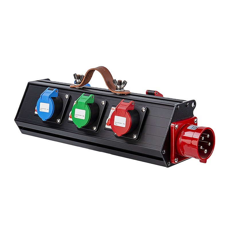 DJ show triangle box 6 road 16A waterproof output power distributor