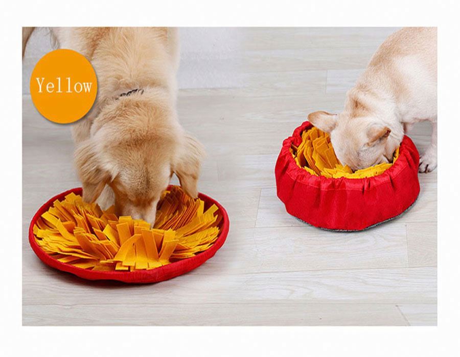 Pet Dog Snuffle Mat Nose Training Sniffing Pad Pet Fun Toy Felt Feeding Mat