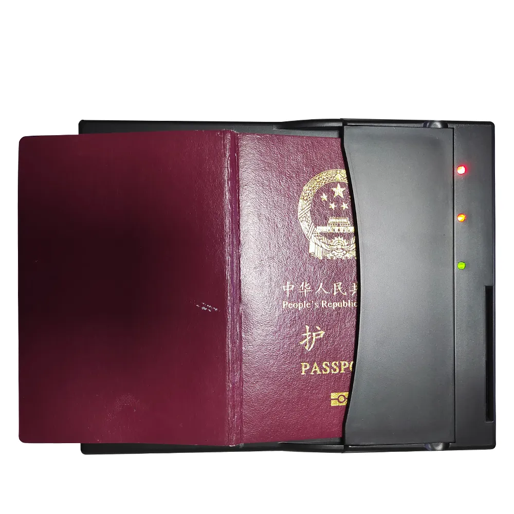 ICAO 9303 USB RFID Half-Page MRZ Passports Reader for Airport PPR100 Plus