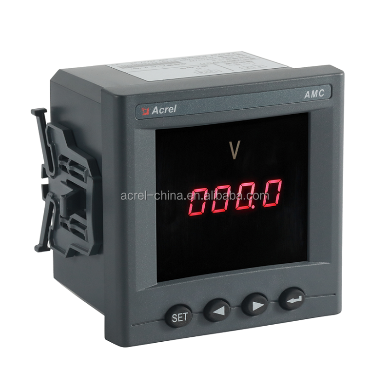 Dc0-5V 0-100 в 0-300 в 0-500 в 0-1000V dc измеритель напряжения AMC72-DV цифровой светодиодный дисплей Панель вольтметр постоянного тока с RS485 связи