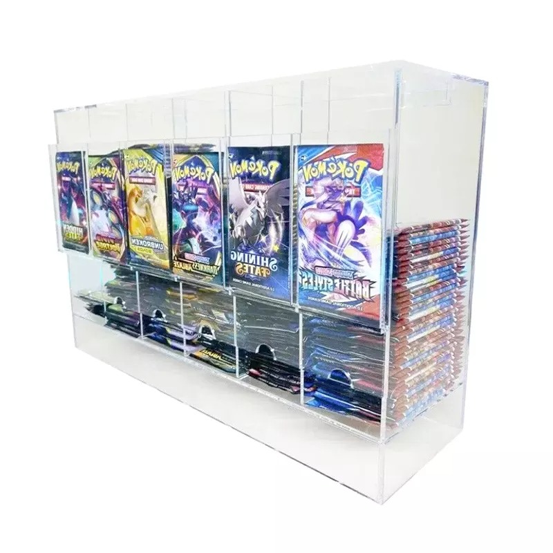 Акриловый усилитель для карт, 6 отделений, диспенсер для карт Pokemon TCG MTG Yugiho
