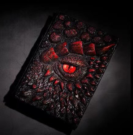 Блокнот Dragon Book Повседневный тисненый винтажный кожаный блокнот в античном стиле для школы, путешествий, бизнеса, работы, домашней записи