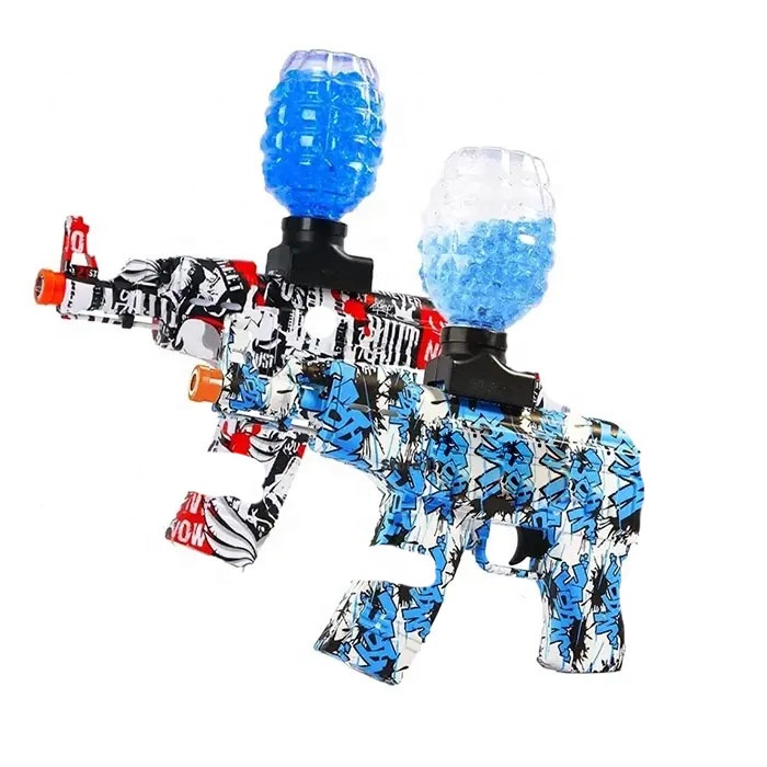 3.7V Electric gel ball gun blaster AKM 47 gel water ball blaster toy shooting games splatter ball gel gun gift set