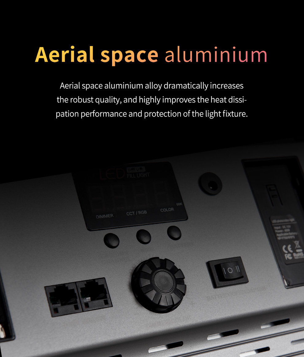 Tolifo Best Selling 60W 360 Colors DMX Youtuber RGB led Video Light For Film Shooting With 2.4G Remote Control