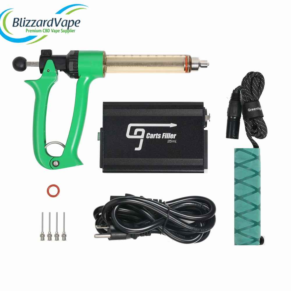 Handheld Semi Automatic Cartridge Filler Green Kit Vape Accessory For Vape Cartridge