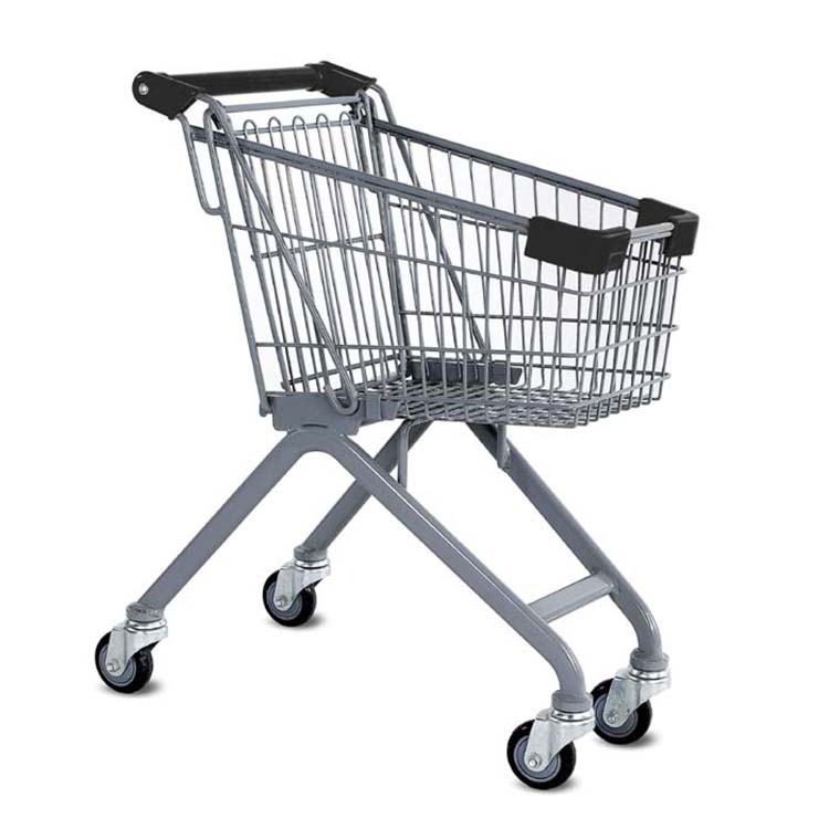 Wholesale Customized kids seat Cart supermarket plastic folding shopping trolley