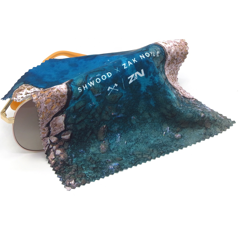 Пользовательские теплообмена печатных Microcloth полотенца объектив очиститель Фирменные Микрофибры глаз очки ткань для очистки