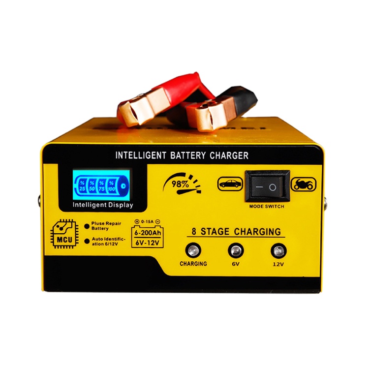 Factory 12VDC 6VDC 10A 15A 12v lead acid battery charger