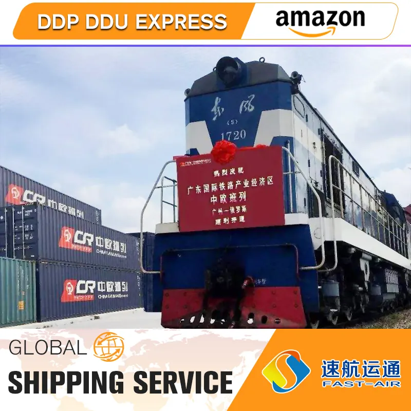 Cheapest Rate Railway Train Freight Forwarder Train Shipping Cargo Service China To Uk France Germany Nl Poland Europe Ddp/ddu