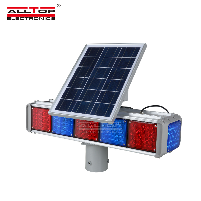 ALLTOP безопасность шоссе синий и красный светодиод 4 комплекта предупреждение о мигании 30 Вт 36 Вт Солнечный светофор