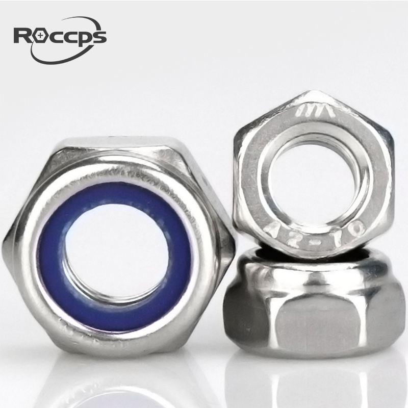 DIN982 пластмассовая вставная гайка m2 Стопорная гайка, nylock гайка ROCCPS производитель