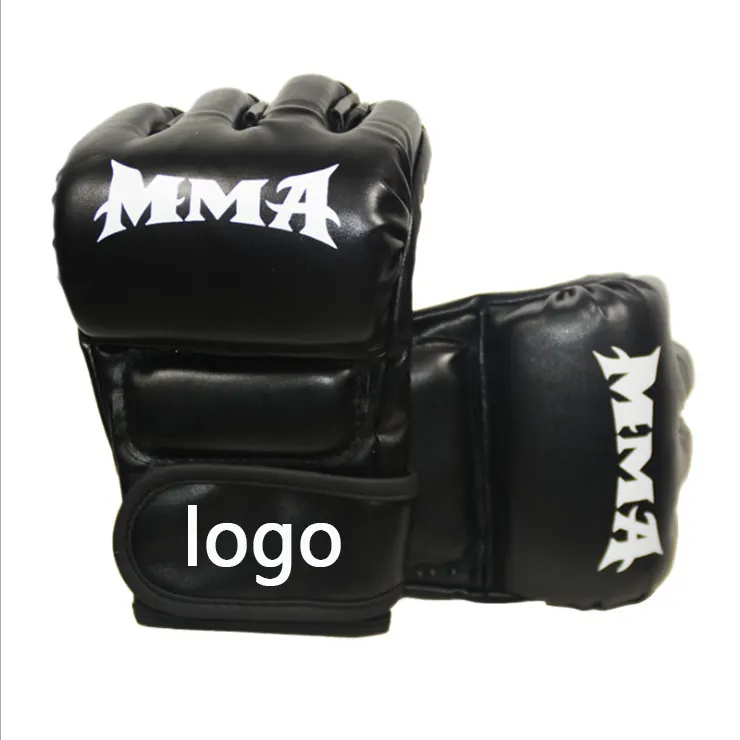 wholesale mma boxing gloves custom logo manufacturers custom pu leather ufc sparring gloves training