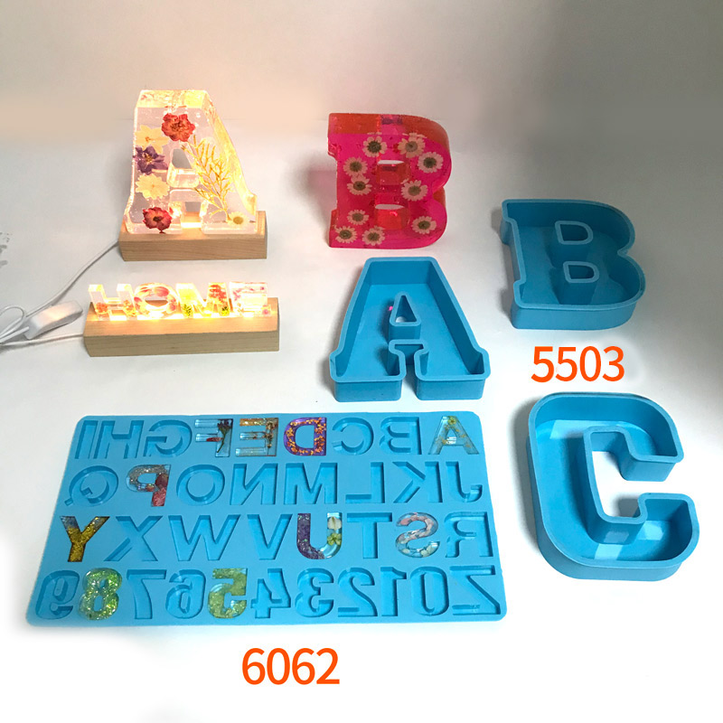 6 дюймов A- Z Большие буквы отдельные формы для букв DIY формы-буквы Eopxy смолы для силиконовой формы и держателя лампы