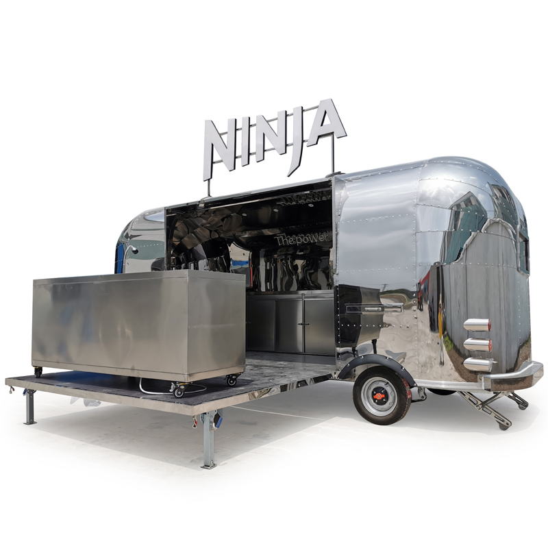 Пищевой автомат с мороженым гамбургером вафельным креплением/airstream 304 Зеркало из нержавеющей стали smart rv трейлер для еды