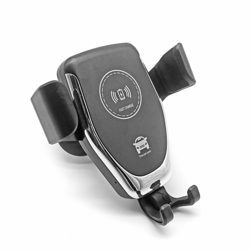 Best price QI Q12 10W quick charge Car Vent Mount Gravity clamping wireless charger
