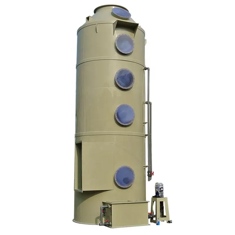 environmental protection technology treatment plant wet separator chemical acid fume scrubbers