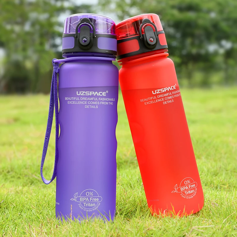 UZSPACE 500ml 1-click open lid like USA Eastman Tritan BPA Free Leakproof Sport Plastic Drinking Water Bottle