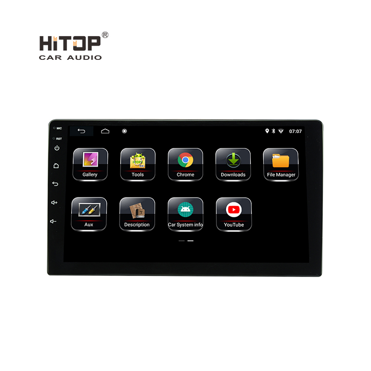 HT-8004 Android 10,0, 2 Din, GPS-навигация, автомобильный DVD-плеер с сенсорным экраном 10 дюймов